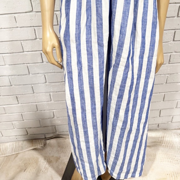 Boden Women’s Striped Linen Wrap Midi Dress - Picture 5 of 10